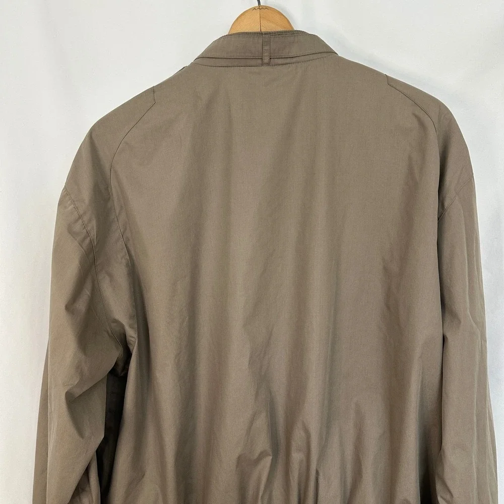 Vintage World Travel Club Jacket Men's 2XLT Bomber Full‎ Zip Lightweight Brown
